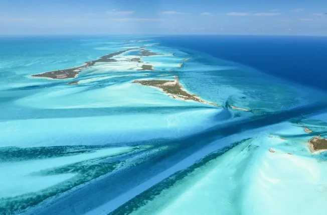 The Exumas from the air